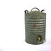 Vintage Industrial Igloo Water Ice Cooler. Drinks. Farmhouse. Farm. Picnic. Retro. Rustic. Garden Planter. Red. White. Outdoors.