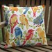 The ELGC Colorful Bird Pillow Cover - 14 inches with zipper