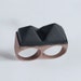 40% off RTS last in stock Rose Gold Plated Two Finger Double Pyramid Stud size 8