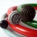 Vintage Knitting Needle Bracelets Harlequin Brights Large
