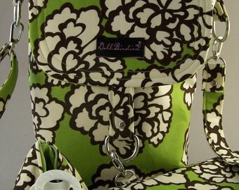 Diaper Stroller Bag with Matching Paci Pod and Changing Pad