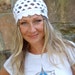 WHITE cotton BEANIE hat for Kundalini sadhana kufi hat crochet scalloped made to order