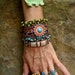 HEMP cuff BRACELET tribal cuff friendship bracelet crochet cuff statement bracelet gypsy hippie hand made jewelry