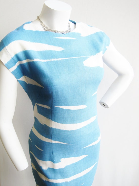 On Reserve For SMH M 1960's Blue Abstract Cloud by ViasVintage