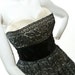 HOLD Phoebe. 1950's Black lace dress with Cream Tulle and Velvet 24" Waist