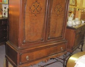 Items similar to Antique Hutch on Stand by the Lammert Furniture Company, St. Louis, MO on Etsy