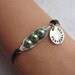 Two, three, four, or five Peas in a Pod Bracelet with Personalized Disc (24 color options) could also be an Anklet.