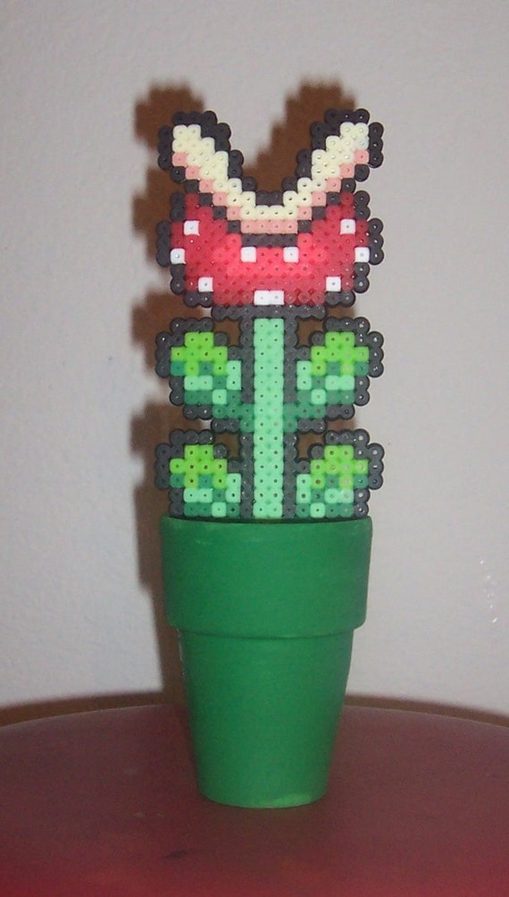 hama bead nintendo Sprite Piranha Plant Super Perler Mario Bead Nintendo