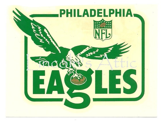 1960s NFL PHILADELPHIA EAGLES PRO-FOOTBALL TEAM Vintage Decal