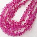 Superb-1/2 Strand, AMAZING PINK SAPPHIRE Faceted Pear Shape Briolettes, 6-9mm long aprx, Finest Pink Sapphire