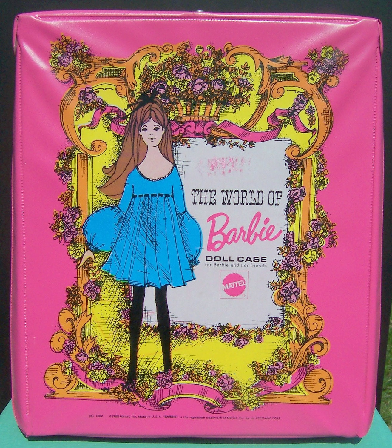 Vintage 1968 Pink The World Of Barbie Doll Case By Mattel