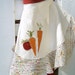 Carrot and Tomato Polka dot Vegetable Spring Garden Apron