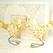 Bird Cake Toppers, Love Bird Cake Topper, Wedding Cake Topper, Bridal Shower Topper, Mustard Yellow Ivory Damask, Wedding Gift, Anniversary