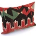 Decorative Pillows, Hand-woven Vintage Turkish KILIM Pillow Cover : 12x16 inch, Soft, Kilim Throw Pillow, Red green Black