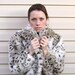 RESERVE 4 S1234 Vintage Faux SNOW LEOPARD Fur Coat Gorgeous & Soft