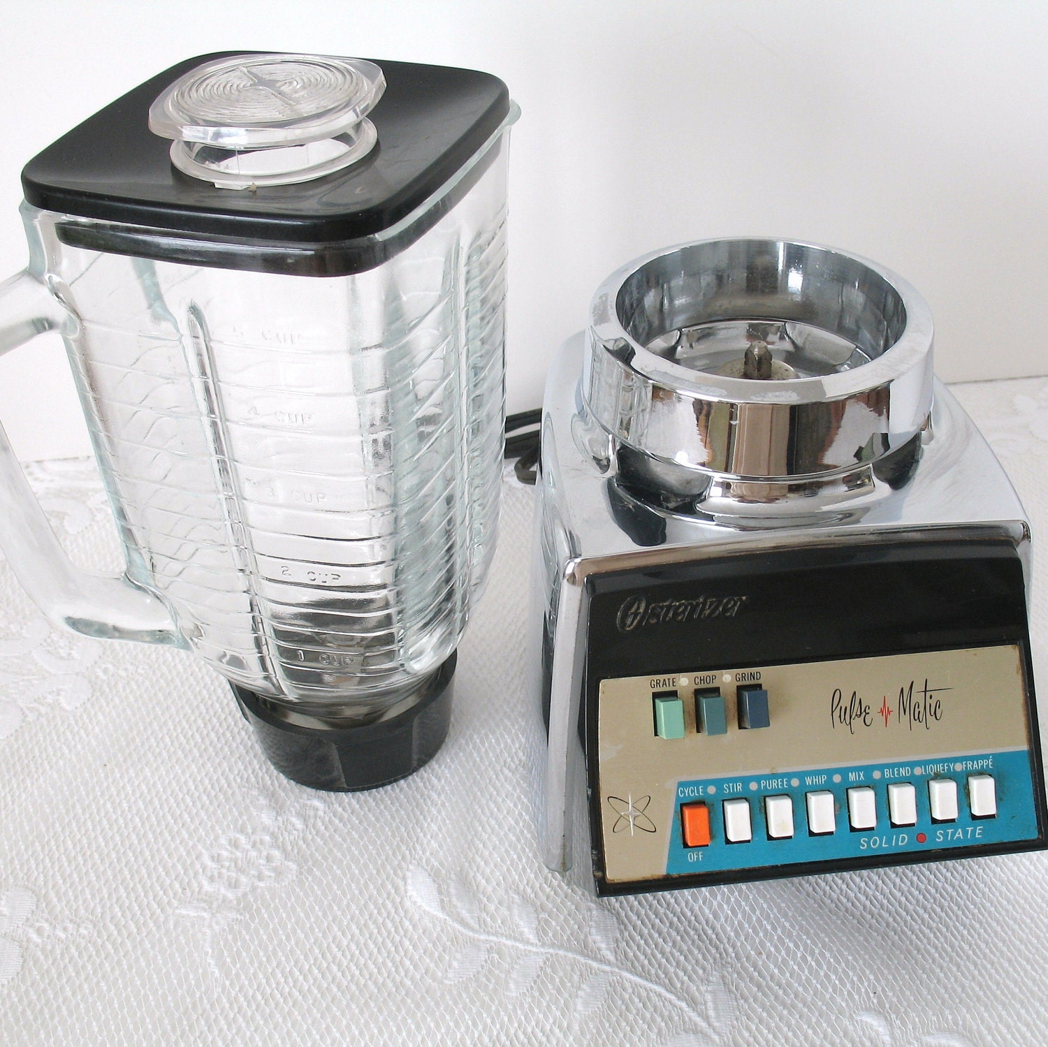 Vintage Osterizer Pulse Matic Blender Retro Vintage Blender