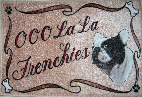 FRENCH BULLDOG personalized dog door matairbrushdoormatpet