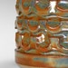 SALE PRICE Handmade Ceramic Vase in Blue-green and Rust