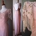 breath-taking Pale Pink GOWN smothered in pearls, beads and sequins