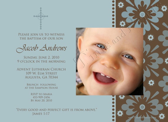 Gift from Above Custom Boy Baptism or by TintsAndPrints on Etsy