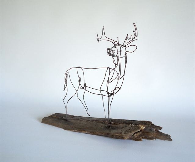 Deer Wire Sculpture