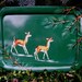 Vintage Serving Tray with Deer Rustic Primitive