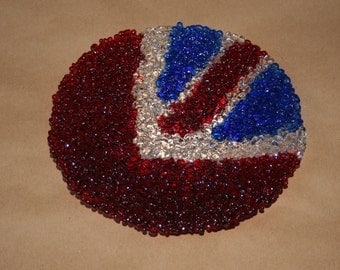 Textured Union Jack Flag Bowl - Made to Order