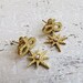 Vintage Italian 18k Gold Earrings With Diamond c.1960s