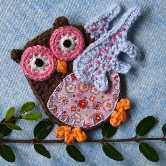 Applique Owl Crochet Pattern