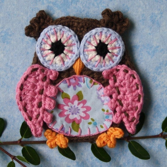 Applique Owl Crochet Pattern