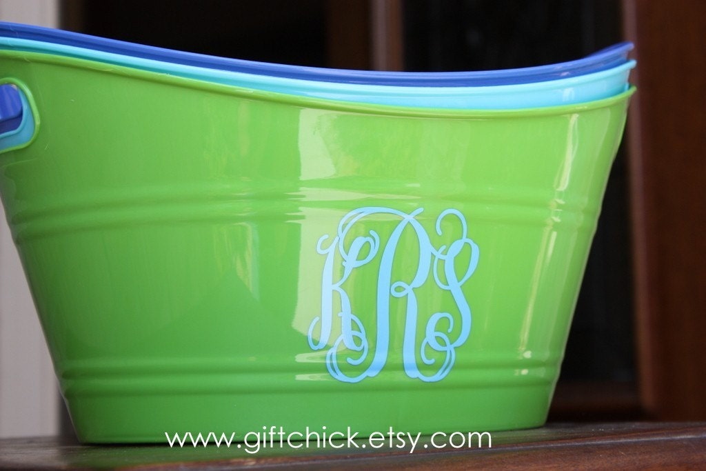 Personalized Small Plastic Tub
