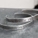 Bestie Bracelets - Pair of Custom Stamped Bracelet Cuffs with Secret Message Inside