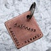 Custom Personalized Pet ID Tag in 1'' Brushed Copper