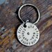 Custom Keychain - Our Song - Hand Stamped in 1'' Nickel Silver - Perfect for Anniversary, Wedding Gift, or Birthday