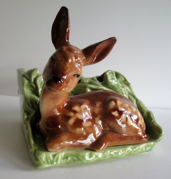 Vintage Deer Planter Shawnee Pottery 9498