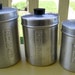 Vintage Canisters Kitchen Aluminum Mid Century Italy