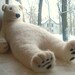 Handmade needle felted wool bear