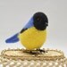 Handmade felted wool bird