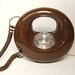 Sculptura Circle Phone Vintage 70's Donut Telephone Rotary Dial Mid-Century Modern Eames Era