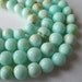 Blue Peruvian Opal Round Bead 7mm