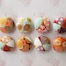 Magnets Japanese Print Handmade Stationary 22.5mm - Set of 8
