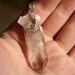 Natural Smoky Quartz Crystal Point Pendant Wrapped in Sterling Silver