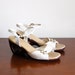 reserved // Vintage Wedges - Cut-Out Wedge Shoes - Size 8.5