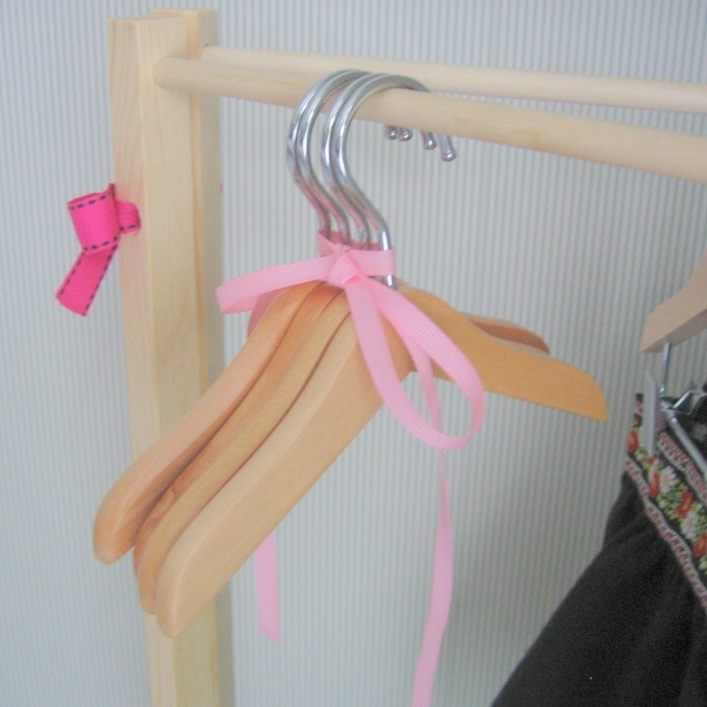 American Girl doll 18 inch Wood Doll Clothes Hangers. Hangers