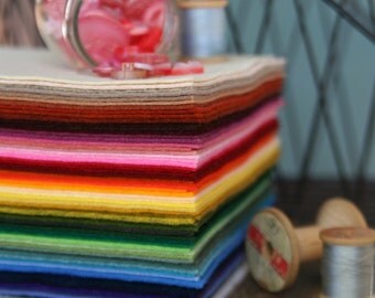 Three Yards of Benzie's Wool Blend Felt // Felt Yardage, Felt by the Yard, Merino Wool, Wool Felt Fabric, Wool Felt by the Yard, Wool Blend