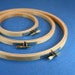Three Wood Embroidery Hoops available in 3, 4, 5, 6, 7, 8, 9, 10 & 12 inch circles.
