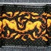 Art Nouveau Greyhound Fabric, black and gold