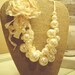 Burlap Necklace Display