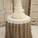 Sable Petals and Burlap Tablecloth - Vintage Weddings