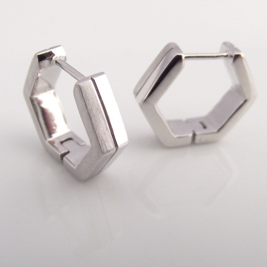 Geometric White Gold Mens Earrings Hoop Plated Over 925   Il Fullxfull.217366182 